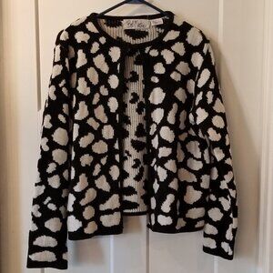 Bob Mackie Women's Medium black & white sweater